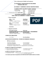 Calendario Academico UB MARZO