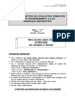 UNITE D ENSEIGNEMENT 2.8.S3 PROCESSUS OBSTRUCTIFS. Merci de Bien Vouloir Faire ATTENTION Aux Consignes Ci-Dessous