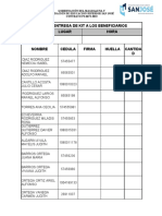 Acta de Entrega de Kit Estudiantil