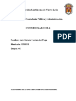 UANL Facultad de Contaduría Pública y Administración cuestionario estado situación financiera