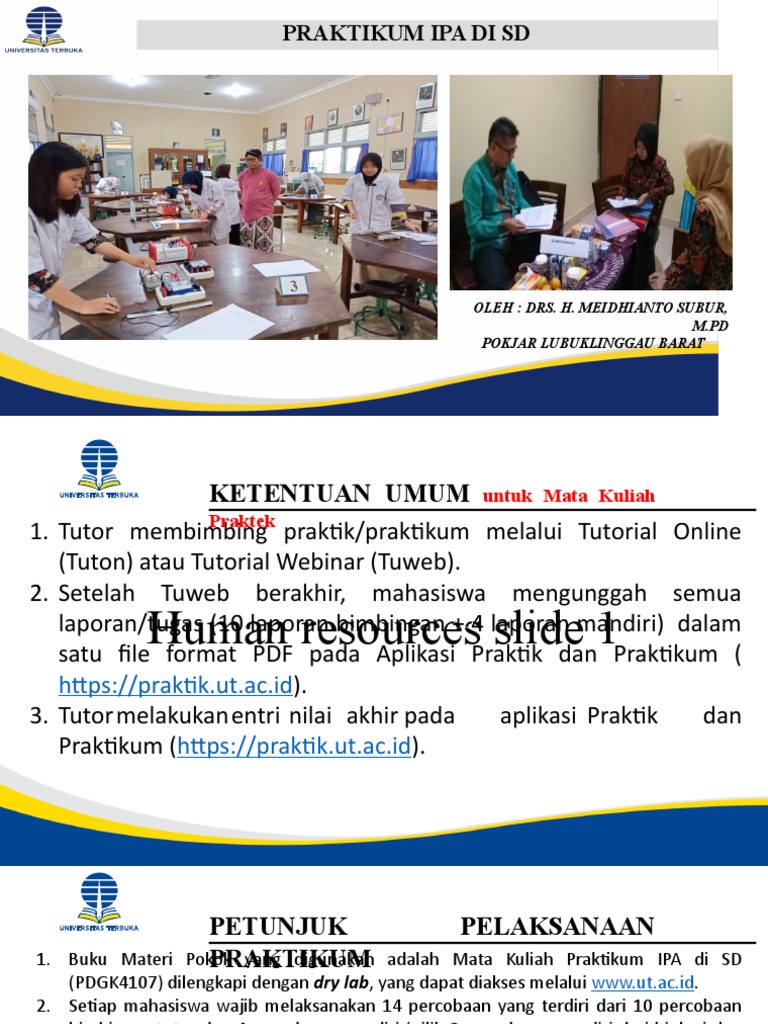 PPT Praktikum Ipa SD TTM 1 | PDF