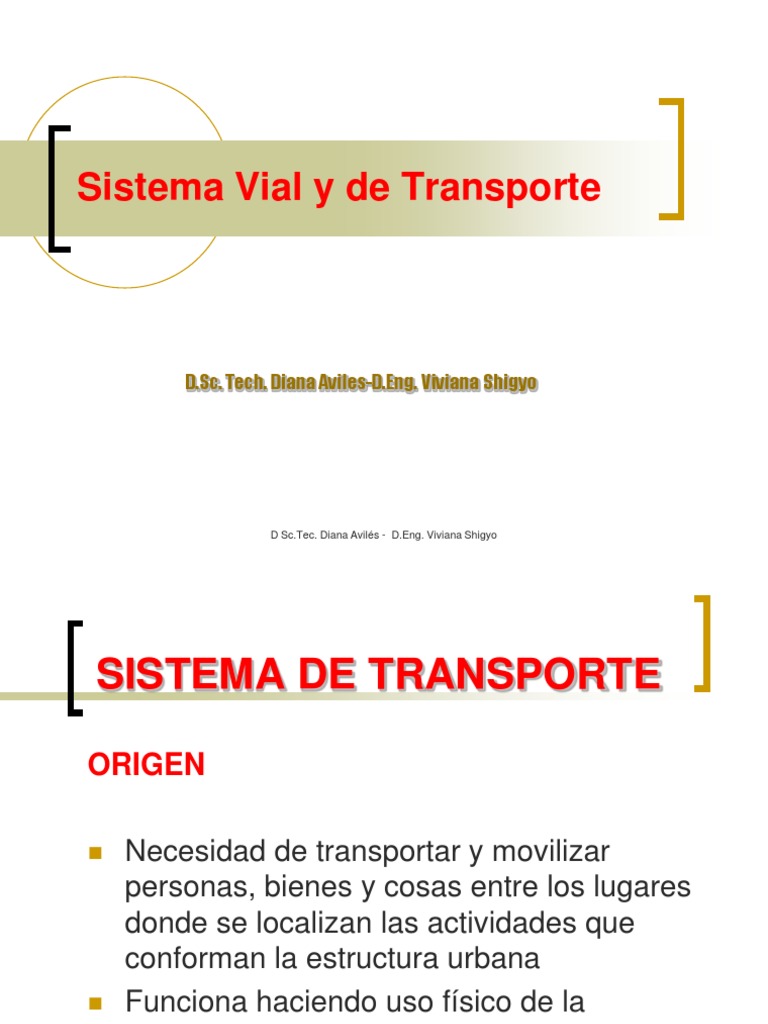 Sistema Vial y Transporte Urbano | PDF | Calle | Transporte