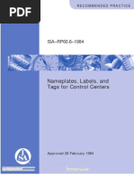 Download ISA RP606 Nameplates Labels And Tags for Control Centers by fmnguest SN60362494 doc pdf