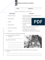 Actividades de Refuerzo: Política y Economía en La Colonia