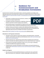 Guidance For Commencement and Graduation Ceremonies