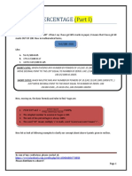 Percentage Part I