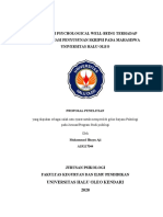 PENGARUH PSYCHOLOGICAL WELL-BEING TERHADAP PROKRASTINASI PENYUSUNAN SKRIPSI