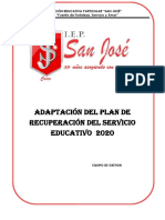 Plan de Adaptacion San - Jose 2020