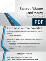 States of Matter Properties and Changes