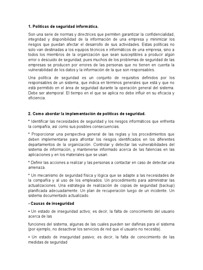 Gestión de Riesgos en Seguridad Informática | PDF | La seguridad ...
