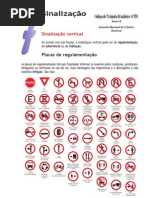 SINAIS DE TRÂNSITO - PLACAS