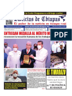 Periódico Noticias de Chiapas, Edición Virtual Sábado 29 de Octubre de 2022