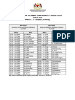 Jadual Penilaian Anugerah Nilam Peringkat Negeri Sabah