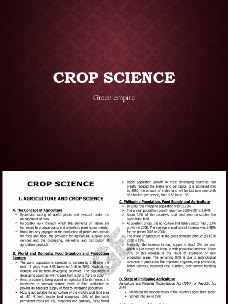 crop science research proposal