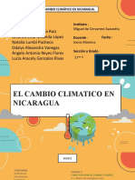 El Cambio Climatico en Nicaragua