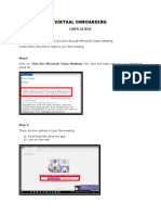 Virtual Onboarding - User Guide