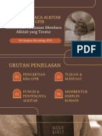 KOMUNITAS BACA ALKITAB GPIB: Membentuk Kebiasaan Membaca Alkitab Yang Teratur