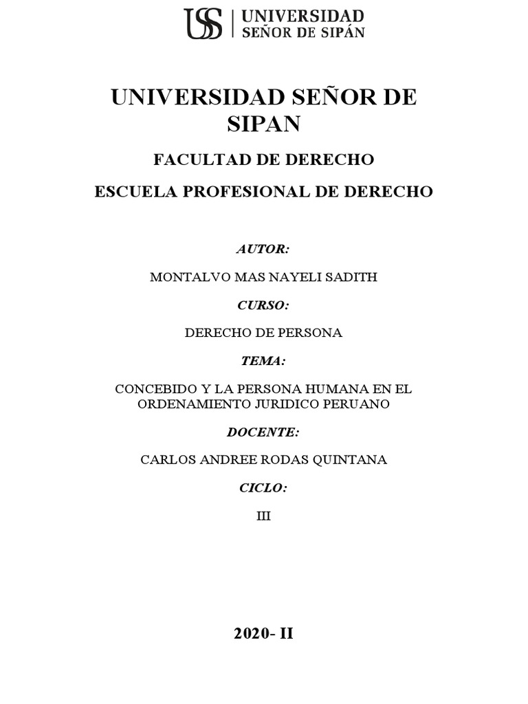 El Concebido en el Ordenamiento Jurídico | PDF | Legislación | Ciencias ...