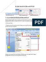 Memilih Jenis Huruf Di Microsoft Word