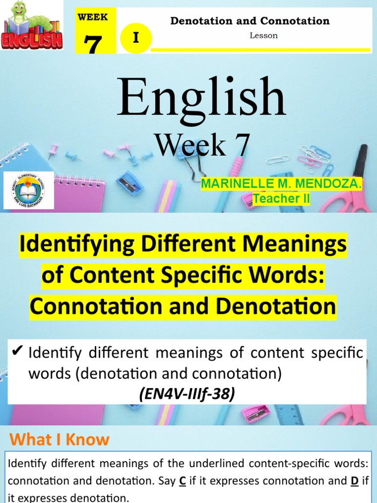 Connotation and Denotation Explained | PDF | Linguistics