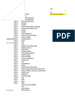 Listado de Lineas de Proceso