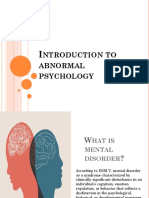 Module 1 Introudction For Abnormal Psychology