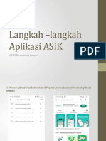 Langkah - Langkah Aplikasi ASIK