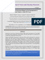 Contribution of Stereotaxic Biopsy in The Management of Brain Tumors About 101 Cases