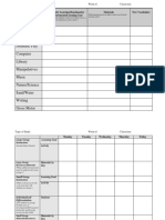 Weekly Librarian Lession Plan in PDF