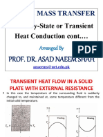 Heat Transfer Through a Solid Plate During Transient Conditions