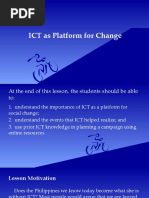 ICT As Platform For Change