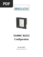 M1000C RS232 Configuration