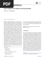 Fuzzy Extensions of The DBScan Clustering Algorithm