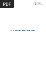 SQL Server Best Practices