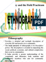 Understanding Communities Through Ethnography
