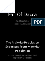 Fall of Dacca: Political, Economic and Cultural Reasons