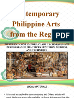 Contemporary Philippine art techniques and materials