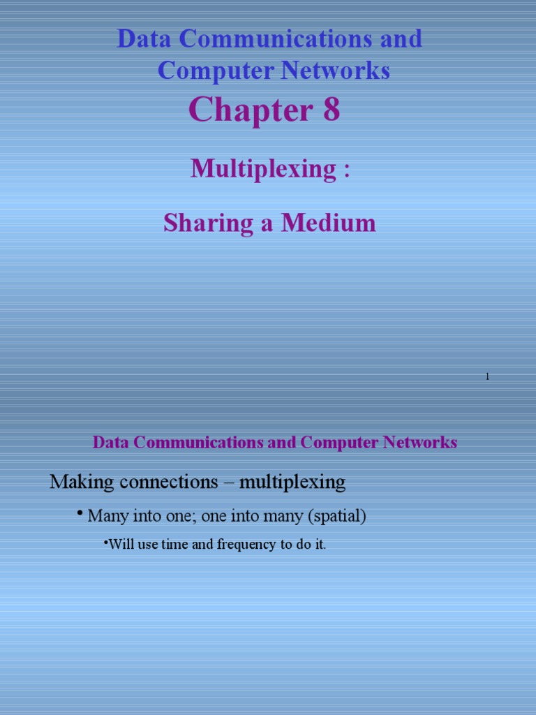 Multiple Xing PDF Multiplexing Computer Network