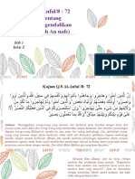 Kajian Q.S Al-Anfal Ayat 72 Dan Hadits Tentang Pentingnya Mengendalikan Diri (Mujahadah An Nafs)