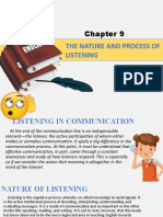 Chapter 9 The Nature and Process of Listening