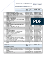 Updated Semester Schedule For Semester I, 2022-23 - 1663954518