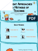 Different Approaches and Methods of Teaching 1