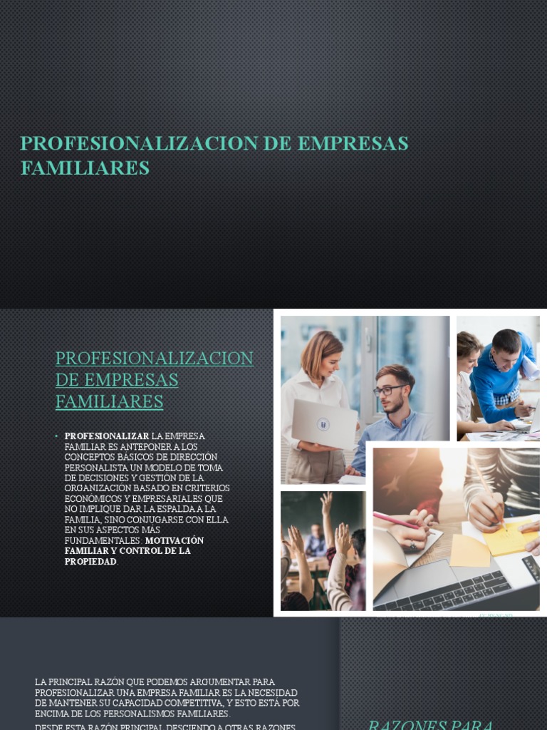 Profesionalización de Empresas Familiares | PDF | Business | Economias