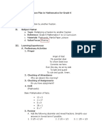 Lesson Plan in Mathematics For Grade 5