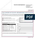 American Legion Application Form