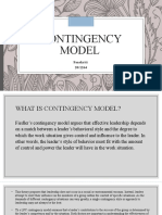 Contingency Model
