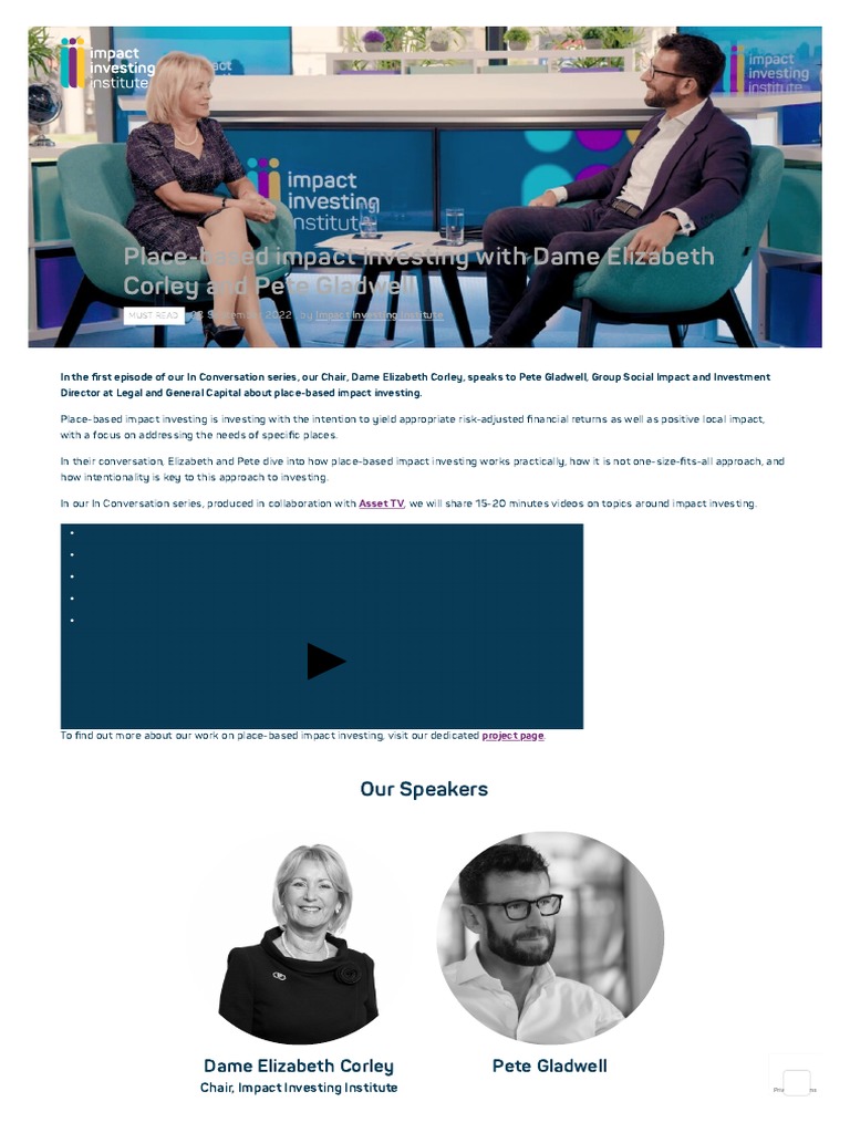 Place Based Impact Investing Distributed Major Programmes Pdf