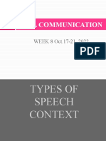 8-Types of Speech Style and Context