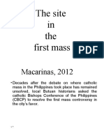 Site in The First Mass
