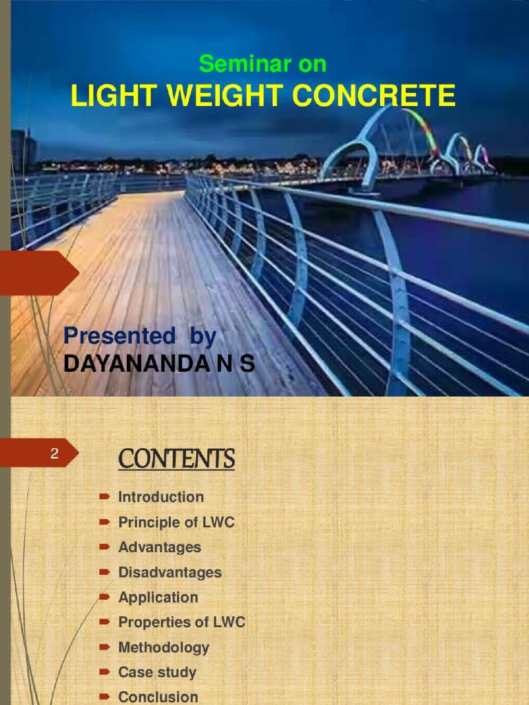 Lightweight Concrete Mix PDF